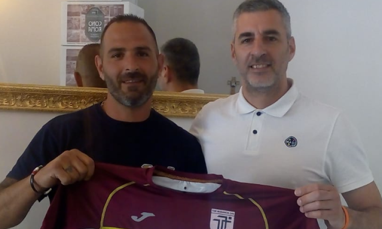 Gianluca Albani e mister Alessandro Parrini