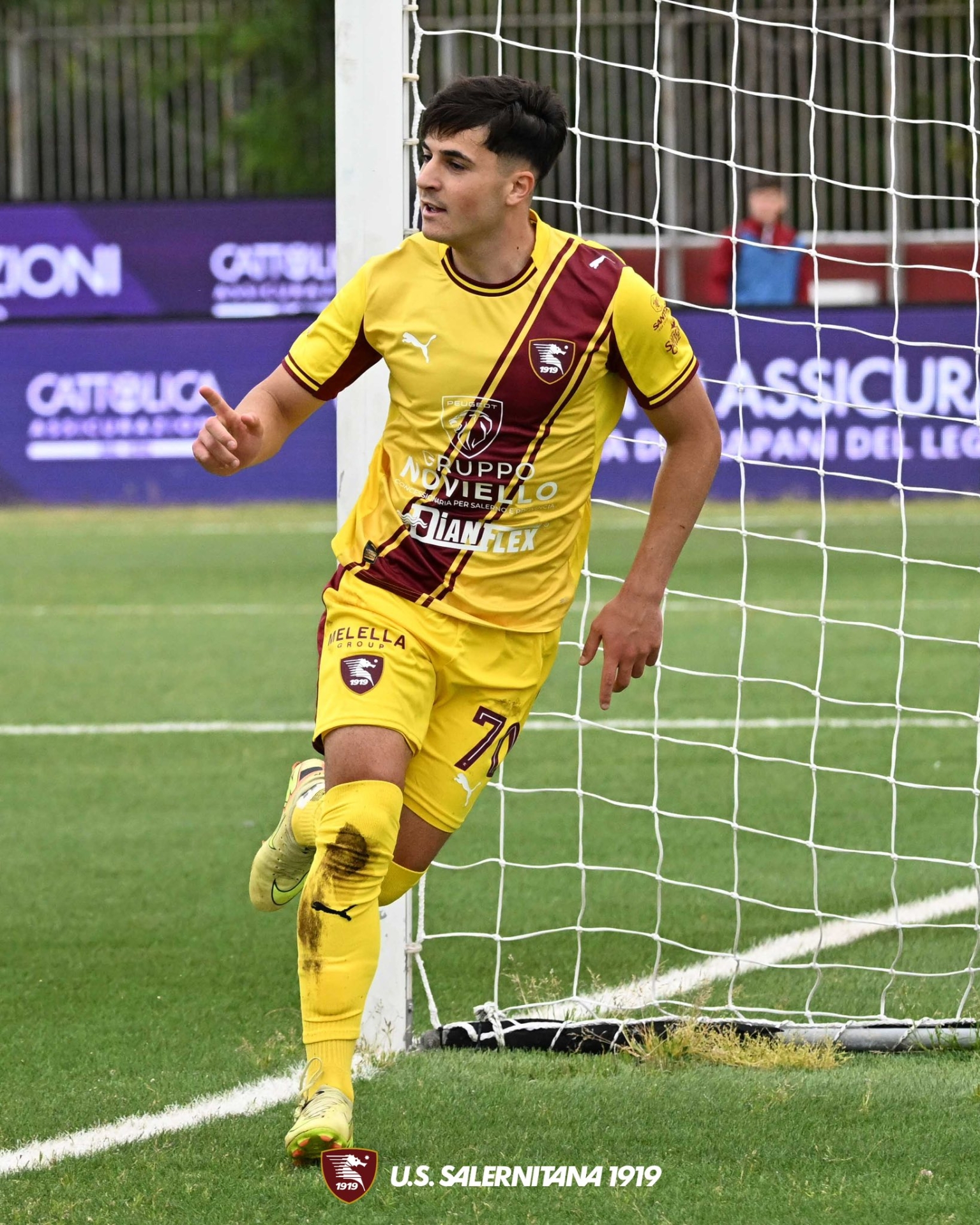 Luca Boncori esulta (Foto ©Salernitana)