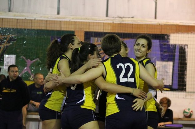 Un'esultanza della Casalandia Dream Team