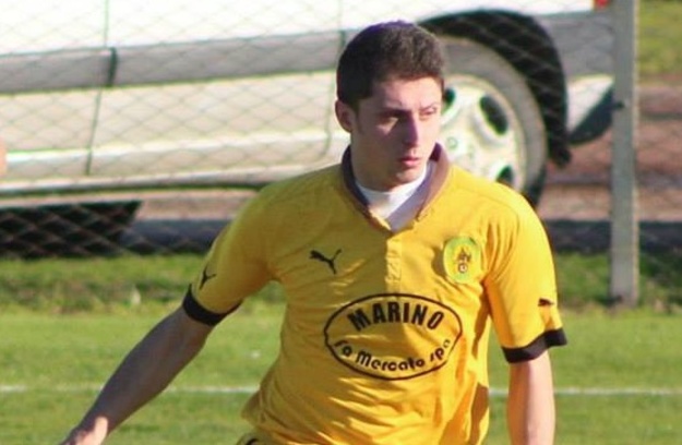 Andrea Vittori con la maglia del Montefiascone (foto Facebook)