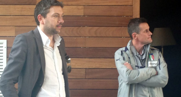 Il presidente dell'Olimpus Andrea Verde con il ct Roberto Menichelli