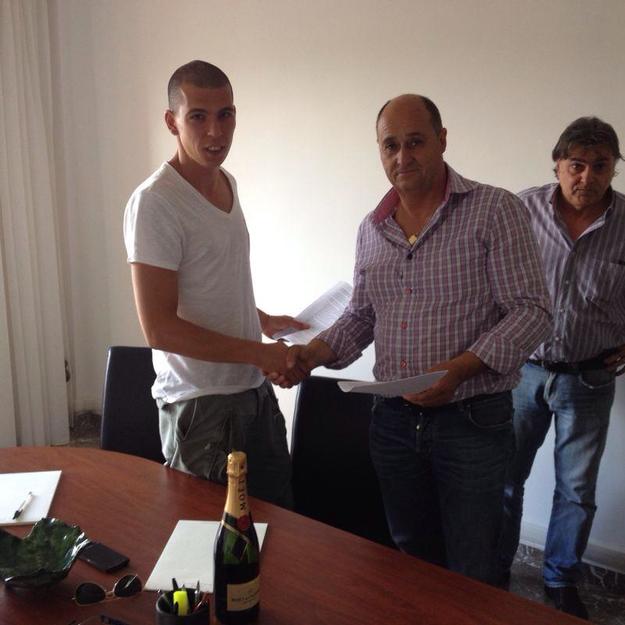 Matteo Gatta con il presidente Aldo Merli