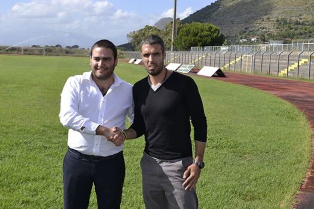 A sinistra il ds Gianluca Arnuzzo e a destra il neo tecnico Fabio Celestini