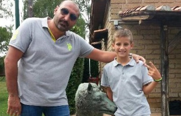 Riccardo Pagano con il dg del Villanova Volpe