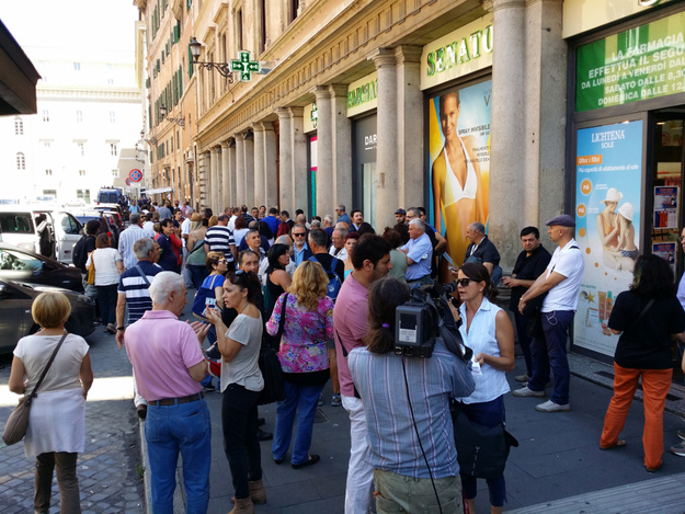 Manifestanti del M5S