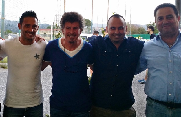 Da sinistra David Di Michele, Mauro Bencivenga, Mauro D'Autilia e Pietro Scrocca