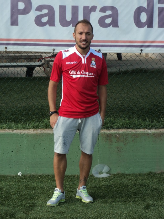 Diego Tornatore con la maglia del Città di Ciampino