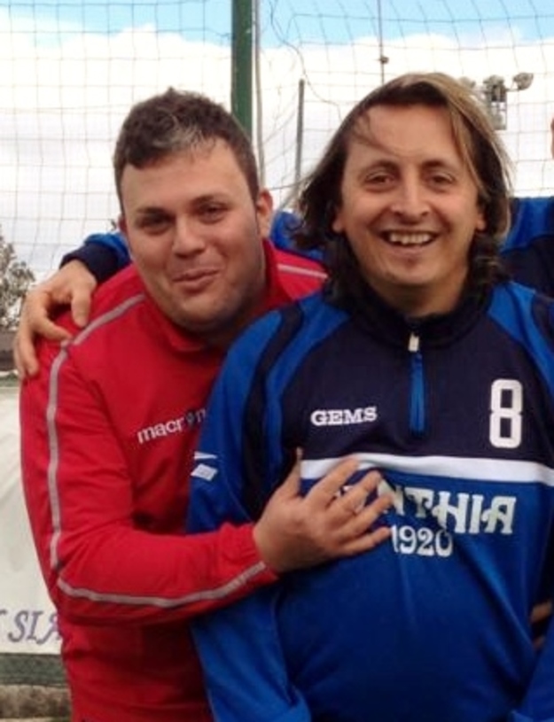 Davide Belardi (a destra) con Fabio Iengo, ds del Sora