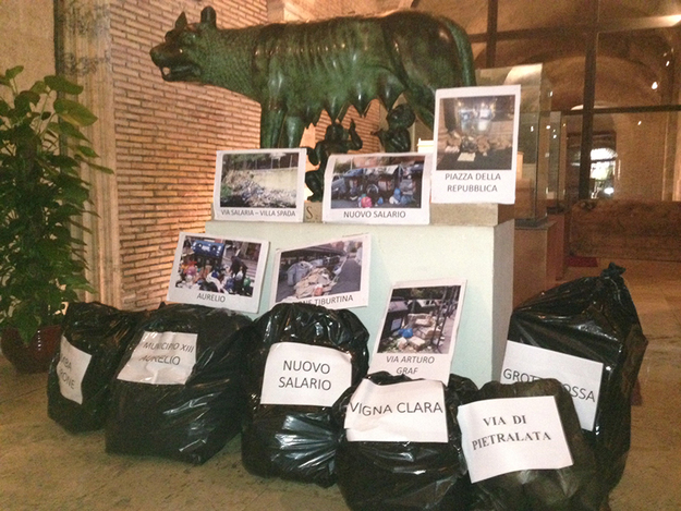 I rifiuti in Campidoglio
