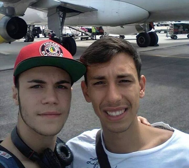 Bracaglia (a sinistra) e Loffredo in volo per la Spagna