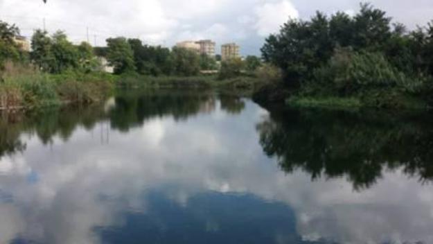 Il lago del parco ex-Snia Viscosa