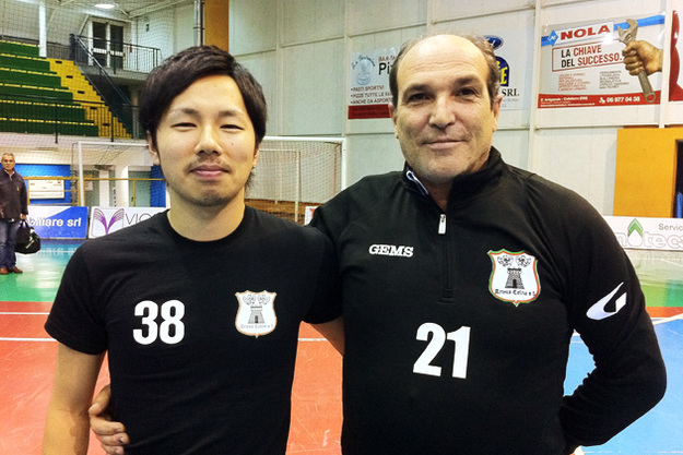 Ryonei Hamazawa e mister Paolo Forte