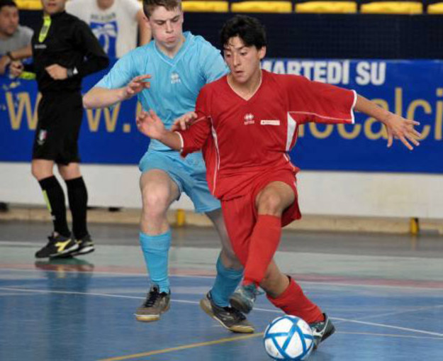 Luca Pirrocco con la maglia della Rappresentativa