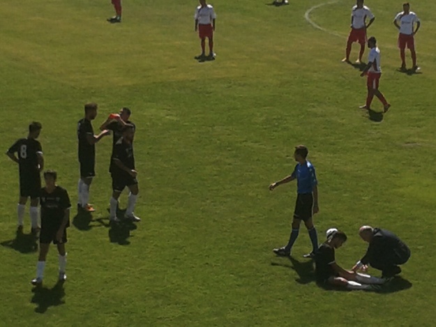 Uno scatto della partita