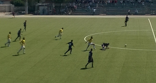 Uno scatto della partita
