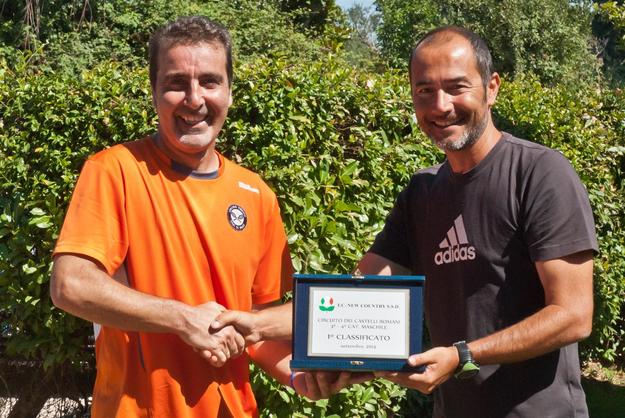 Ciucci premiato dal ds del New Country Marcello Molinari 