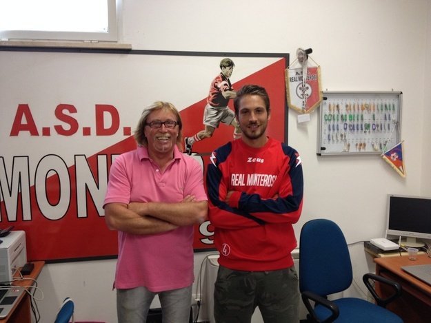 Mattia Petricca con il ds Giovanale