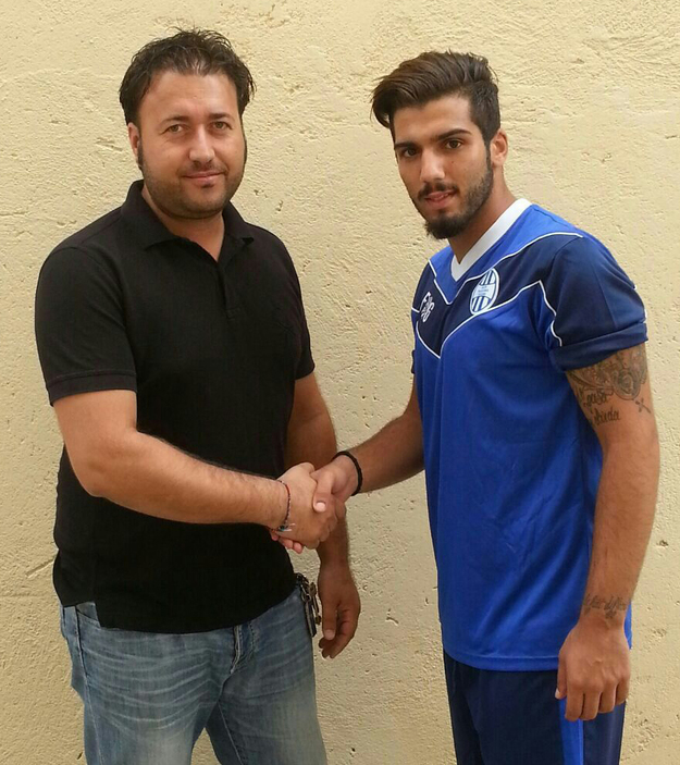 Mario Parmense con il ds Severino Capretti