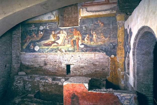 Un affresco nelle Case Romane ©aperitivoarcheologico.it