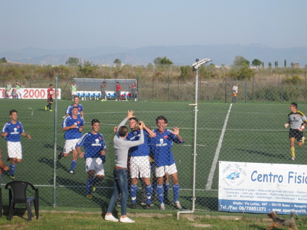 L'esultanza dell'Atletico dopo il 2-0 foto © Gazzetta Regionale