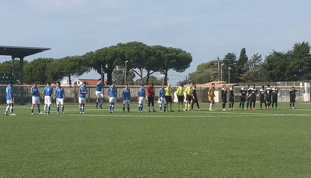 Una foto prima dell'avvio del match