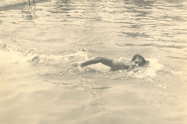 Una foto di Nostini dall'archivio storico della Lazio Nuoto