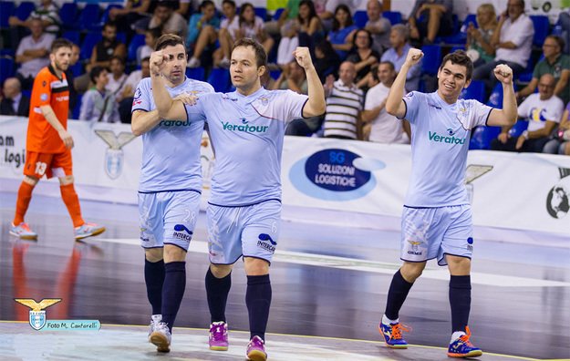 Saul, Paulinho e Salas (Foto © Cantarelli/S.S. Lazio C5)