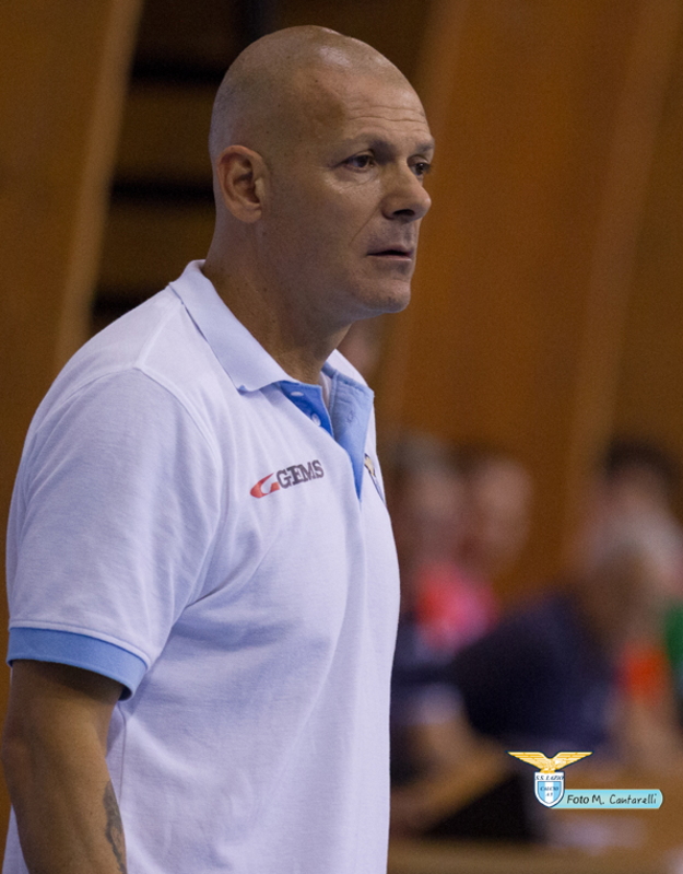 Mister Massimiliano Mannino (Foto © Cantarelli/S.S. Lazio C5)