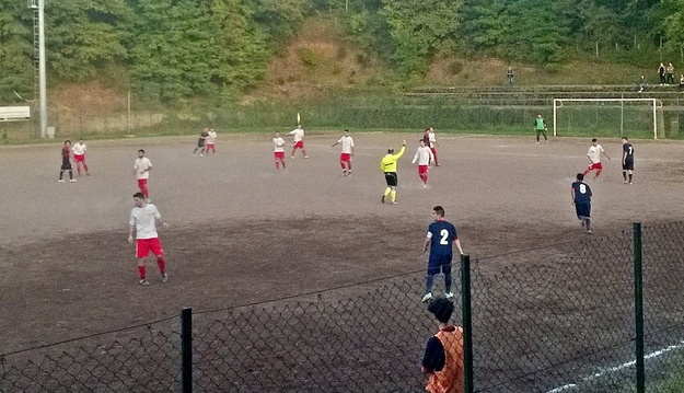 Uno scatto dal match