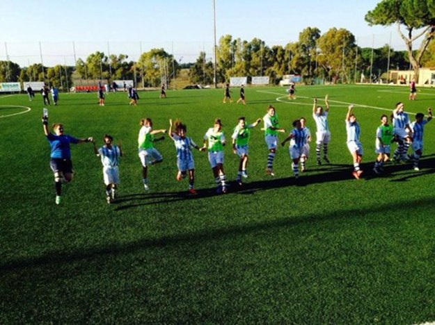 Festa biancoceleste (foto sslaziocalciofemminile.it)