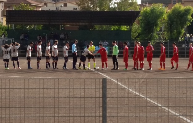 Uno scatto prima dell'avvio del match