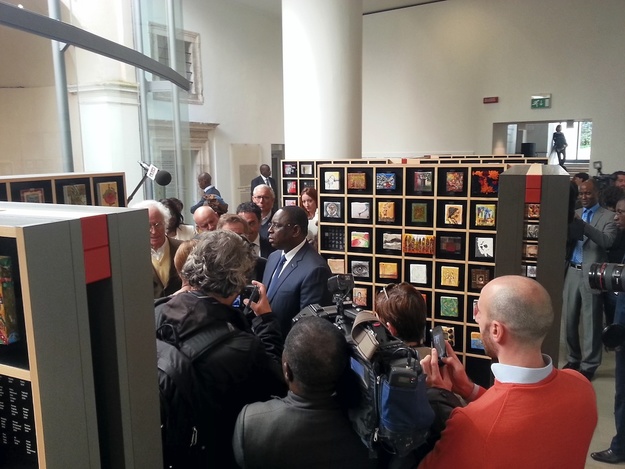 Il Presidente del Senegal Macky Sall presente alla mostra 