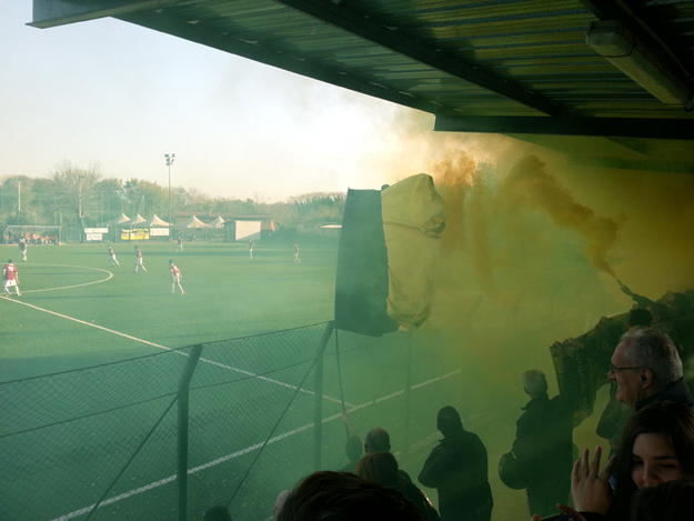 Un'immagine scattata ieri in tribuna foto©GazzettaRegionale