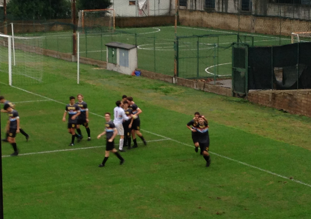 L'esultanza dopo il gol di Bencivenga foto©GazzettaRegionale