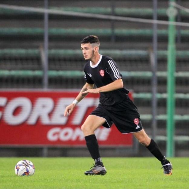 Filippo Morgavi con la maglia della Triestina