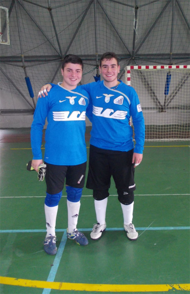 Matteo Felci e il suo compagno di reparto