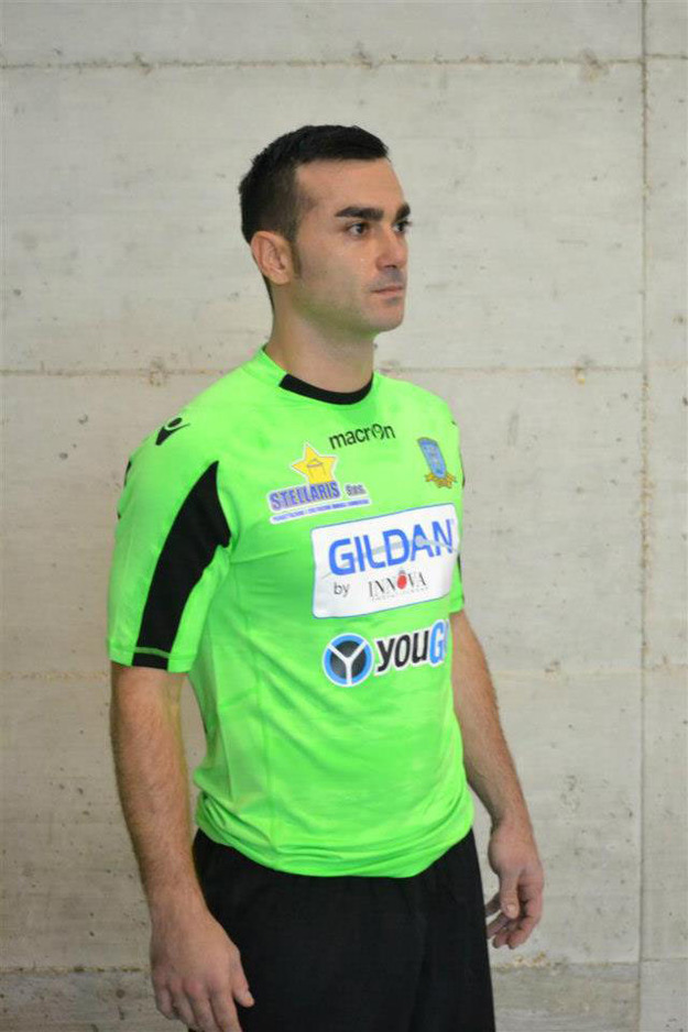 Adriano Santonico con la maglia della Carlisport Ariccia