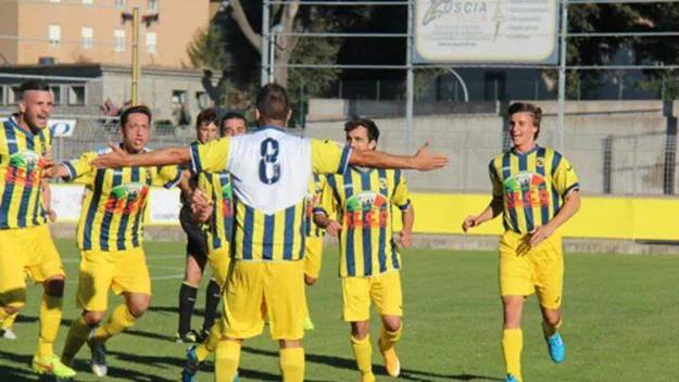 Giannone, autore del primo gol gialloblu