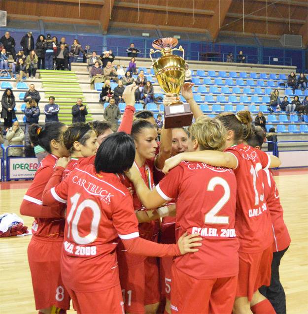 La gioia per la vittoria (Foto © Gazzetta Regionale)