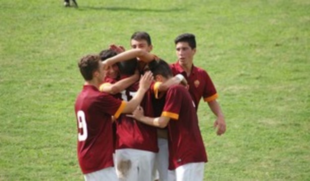 Giallorossi in esultanza