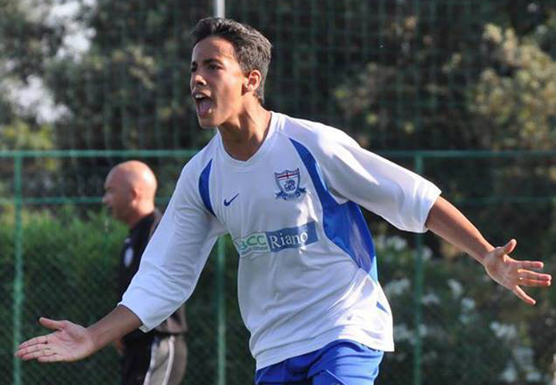 Bokri, qui con la maglia del Football Riano ©Facebook