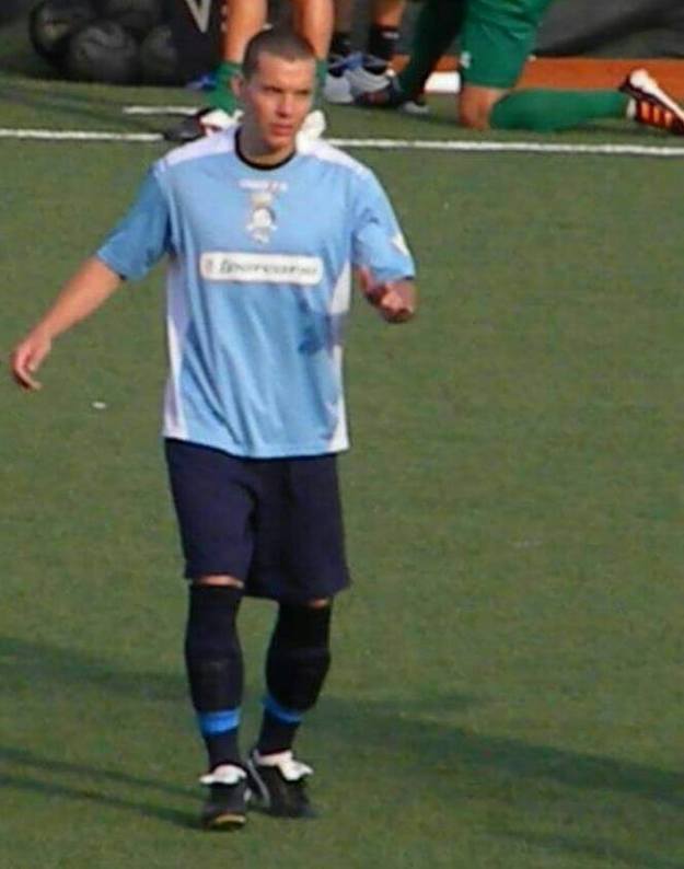 Manucci con la maglia del Città di Ciampino