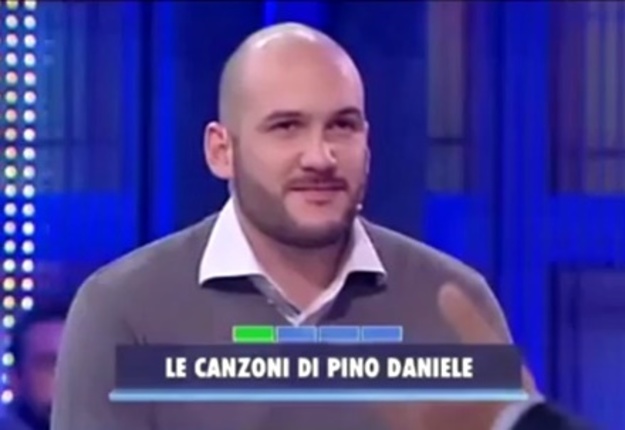 Galassi durante la puntata di "Avanti un altro!"