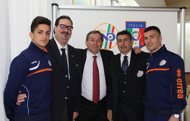 Da sinistra Cericola, Barbiero, il presidente Belloli, Gentilini e Bensaja