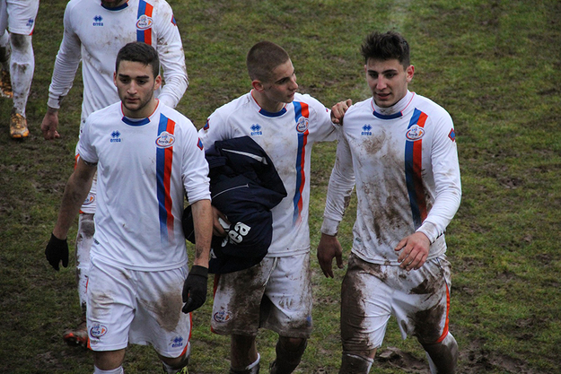 Da sin Valenti (Chieri) Berardi (Rimini), Pittarello (Padova)