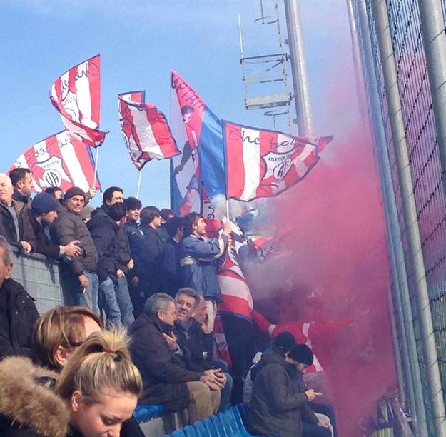 I supporters dell'Atletico Vescovio