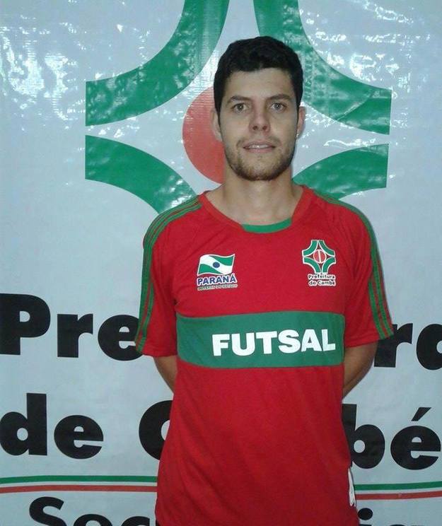Diego De Carvalho con la maglia del Cambé Futsal