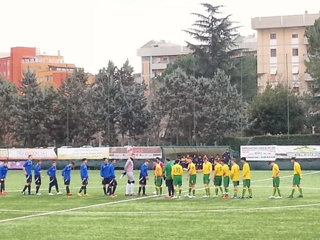 Le squadre ad inizio gara