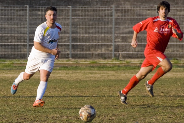 Casaburi autore di uno dei due gol del Cori