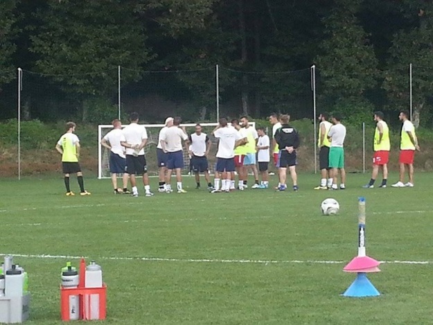 Uno scatto durante la preparazione estiva
